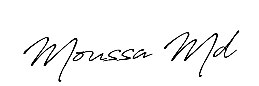 Similarly Antro_Vectra_Bolder is the best handwritten signature design. Signature creator online .You can use it as an online autograph creator for name Moussa Md. Moussa Md signature style 7 images and pictures png
