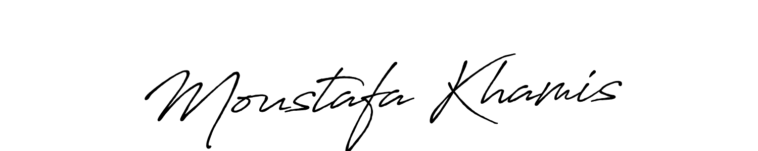 It looks lik you need a new signature style for name Moustafa Khamis. Design unique handwritten (Antro_Vectra_Bolder) signature with our free signature maker in just a few clicks. Moustafa Khamis signature style 7 images and pictures png