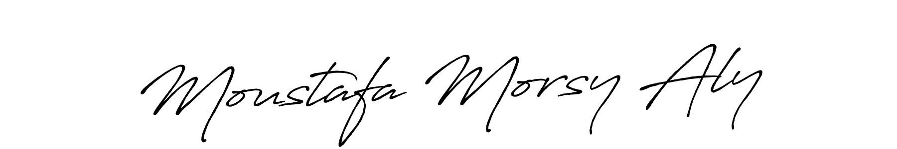 if you are searching for the best signature style for your name Moustafa Morsy Aly. so please give up your signature search. here we have designed multiple signature styles  using Antro_Vectra_Bolder. Moustafa Morsy Aly signature style 7 images and pictures png