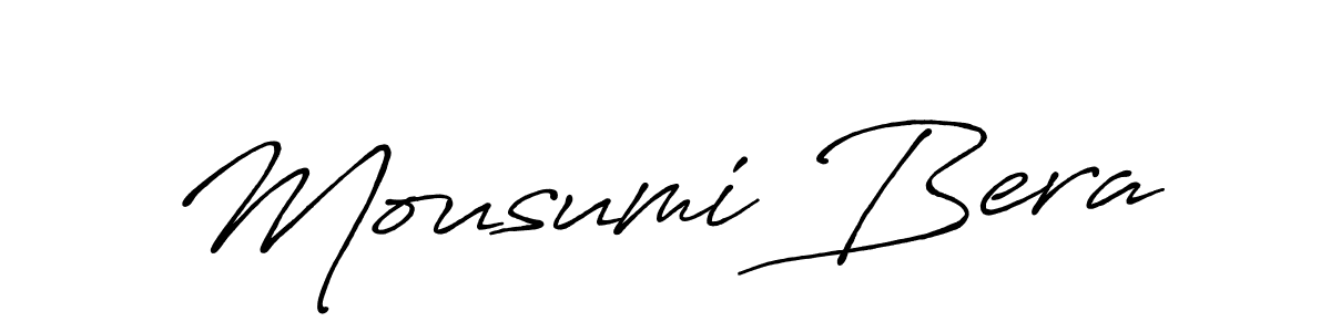 The best way (Antro_Vectra_Bolder) to make a short signature is to pick only two or three words in your name. The name Mousumi Bera include a total of six letters. For converting this name. Mousumi Bera signature style 7 images and pictures png