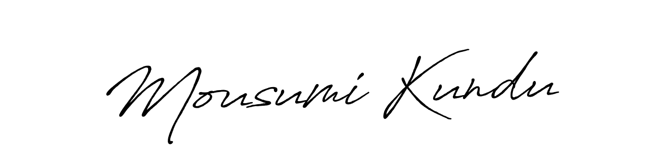 The best way (Antro_Vectra_Bolder) to make a short signature is to pick only two or three words in your name. The name Mousumi Kundu include a total of six letters. For converting this name. Mousumi Kundu signature style 7 images and pictures png