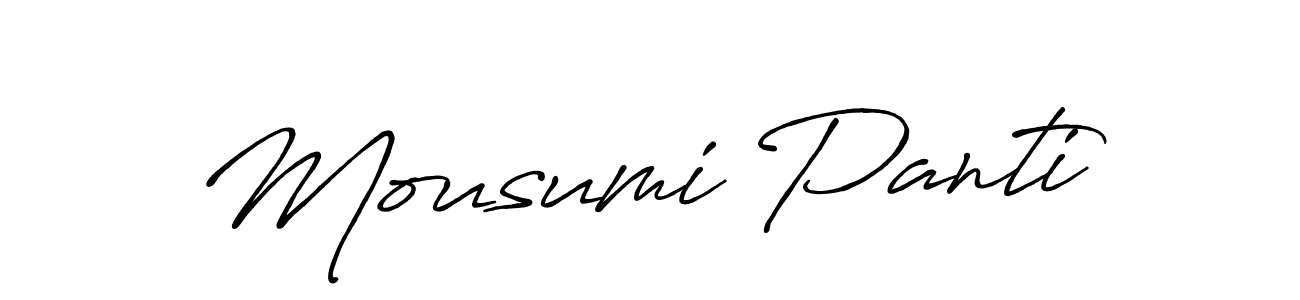 Also we have Mousumi Panti name is the best signature style. Create professional handwritten signature collection using Antro_Vectra_Bolder autograph style. Mousumi Panti signature style 7 images and pictures png