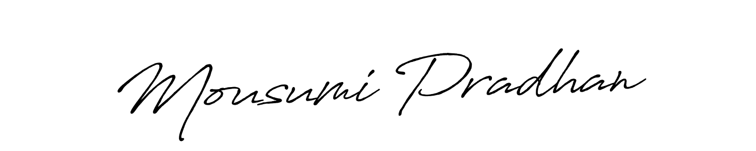 Antro_Vectra_Bolder is a professional signature style that is perfect for those who want to add a touch of class to their signature. It is also a great choice for those who want to make their signature more unique. Get Mousumi Pradhan name to fancy signature for free. Mousumi Pradhan signature style 7 images and pictures png