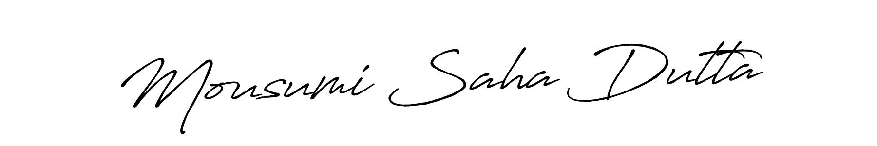 Also we have Mousumi Saha Dutta name is the best signature style. Create professional handwritten signature collection using Antro_Vectra_Bolder autograph style. Mousumi Saha Dutta signature style 7 images and pictures png