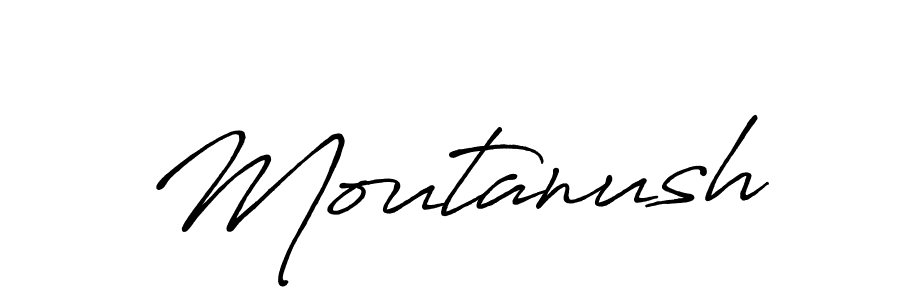 How to make Moutanush signature? Antro_Vectra_Bolder is a professional autograph style. Create handwritten signature for Moutanush name. Moutanush signature style 7 images and pictures png