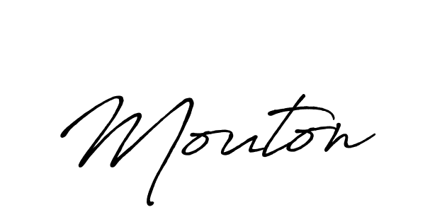 Use a signature maker to create a handwritten signature online. With this signature software, you can design (Antro_Vectra_Bolder) your own signature for name Mouton. Mouton signature style 7 images and pictures png