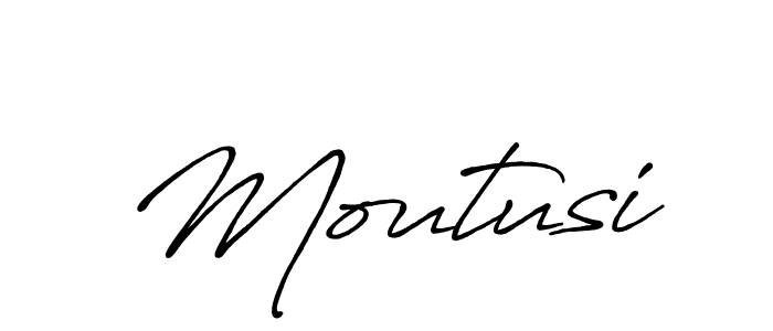 It looks lik you need a new signature style for name Moutusi. Design unique handwritten (Antro_Vectra_Bolder) signature with our free signature maker in just a few clicks. Moutusi signature style 7 images and pictures png