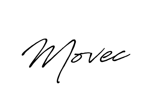 Design your own signature with our free online signature maker. With this signature software, you can create a handwritten (Antro_Vectra_Bolder) signature for name Movec. Movec signature style 7 images and pictures png