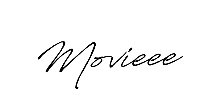 Design your own signature with our free online signature maker. With this signature software, you can create a handwritten (Antro_Vectra_Bolder) signature for name Movieee. Movieee signature style 7 images and pictures png