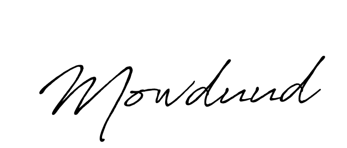 Mowduud stylish signature style. Best Handwritten Sign (Antro_Vectra_Bolder) for my name. Handwritten Signature Collection Ideas for my name Mowduud. Mowduud signature style 7 images and pictures png
