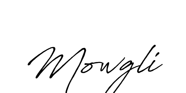 Mowgli stylish signature style. Best Handwritten Sign (Antro_Vectra_Bolder) for my name. Handwritten Signature Collection Ideas for my name Mowgli. Mowgli signature style 7 images and pictures png