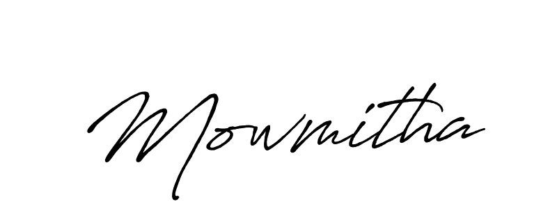 The best way (Antro_Vectra_Bolder) to make a short signature is to pick only two or three words in your name. The name Mowmitha include a total of six letters. For converting this name. Mowmitha signature style 7 images and pictures png