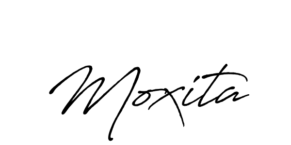 Create a beautiful signature design for name Moxita. With this signature (Antro_Vectra_Bolder) fonts, you can make a handwritten signature for free. Moxita signature style 7 images and pictures png