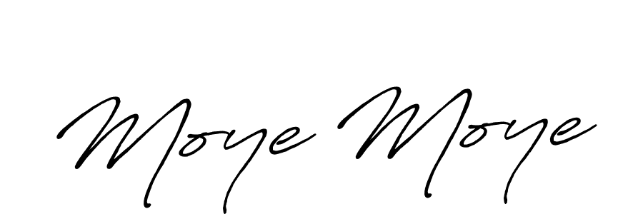 Use a signature maker to create a handwritten signature online. With this signature software, you can design (Antro_Vectra_Bolder) your own signature for name Moye Moye. Moye Moye signature style 7 images and pictures png