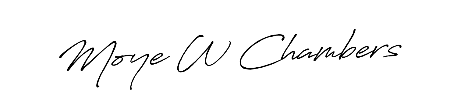 Once you've used our free online signature maker to create your best signature Antro_Vectra_Bolder style, it's time to enjoy all of the benefits that Moye W Chambers name signing documents. Moye W Chambers signature style 7 images and pictures png