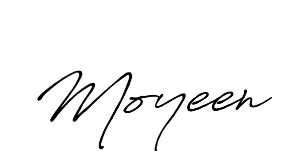 Design your own signature with our free online signature maker. With this signature software, you can create a handwritten (Antro_Vectra_Bolder) signature for name Moyeen. Moyeen signature style 7 images and pictures png