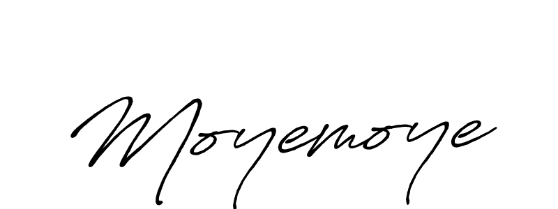 Make a beautiful signature design for name Moyemoye. With this signature (Antro_Vectra_Bolder) style, you can create a handwritten signature for free. Moyemoye signature style 7 images and pictures png