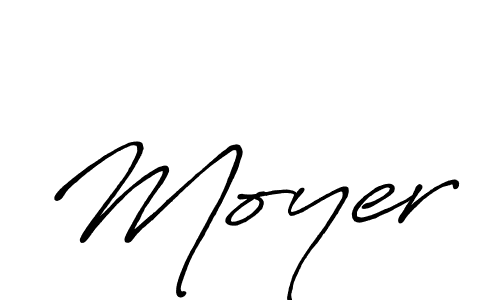 Design your own signature with our free online signature maker. With this signature software, you can create a handwritten (Antro_Vectra_Bolder) signature for name Moyer. Moyer signature style 7 images and pictures png