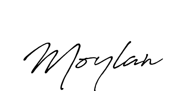 Design your own signature with our free online signature maker. With this signature software, you can create a handwritten (Antro_Vectra_Bolder) signature for name Moylan. Moylan signature style 7 images and pictures png