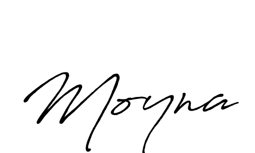 Design your own signature with our free online signature maker. With this signature software, you can create a handwritten (Antro_Vectra_Bolder) signature for name Moyna. Moyna signature style 7 images and pictures png