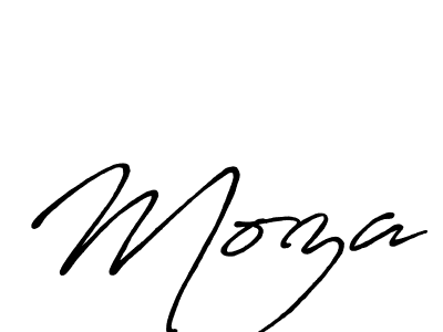 How to make Moza signature? Antro_Vectra_Bolder is a professional autograph style. Create handwritten signature for Moza name. Moza signature style 7 images and pictures png