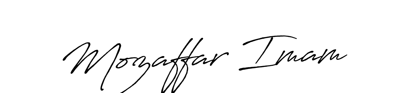 Also we have Mozaffar Imam name is the best signature style. Create professional handwritten signature collection using Antro_Vectra_Bolder autograph style. Mozaffar Imam signature style 7 images and pictures png