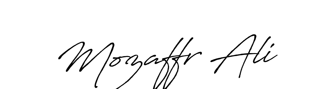 Also we have Mozaffr Ali name is the best signature style. Create professional handwritten signature collection using Antro_Vectra_Bolder autograph style. Mozaffr Ali signature style 7 images and pictures png