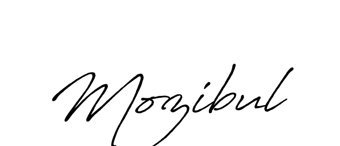 Create a beautiful signature design for name Mozibul. With this signature (Antro_Vectra_Bolder) fonts, you can make a handwritten signature for free. Mozibul signature style 7 images and pictures png