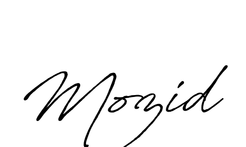 How to make Mozid signature? Antro_Vectra_Bolder is a professional autograph style. Create handwritten signature for Mozid name. Mozid signature style 7 images and pictures png