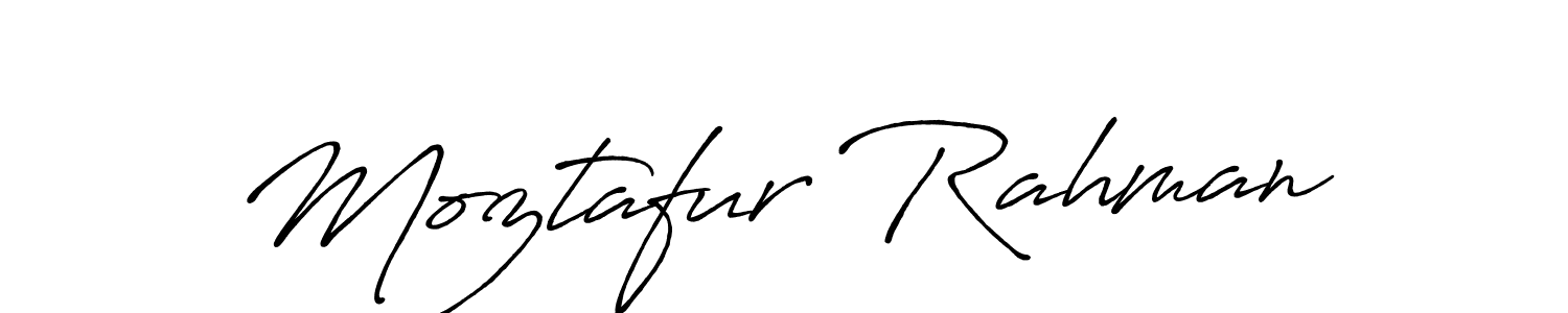 How to make Moztafur Rahman name signature. Use Antro_Vectra_Bolder style for creating short signs online. This is the latest handwritten sign. Moztafur Rahman signature style 7 images and pictures png