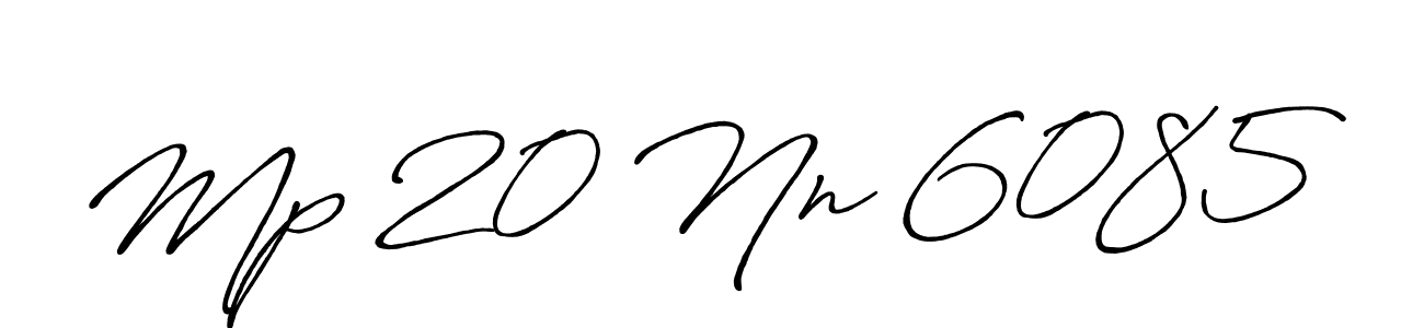Design your own signature with our free online signature maker. With this signature software, you can create a handwritten (Antro_Vectra_Bolder) signature for name Mp 20 Nn 6085. Mp 20 Nn 6085 signature style 7 images and pictures png