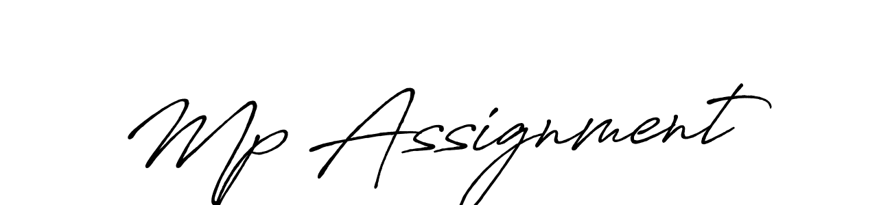 How to Draw Mp Assignment signature style? Antro_Vectra_Bolder is a latest design signature styles for name Mp Assignment. Mp Assignment signature style 7 images and pictures png