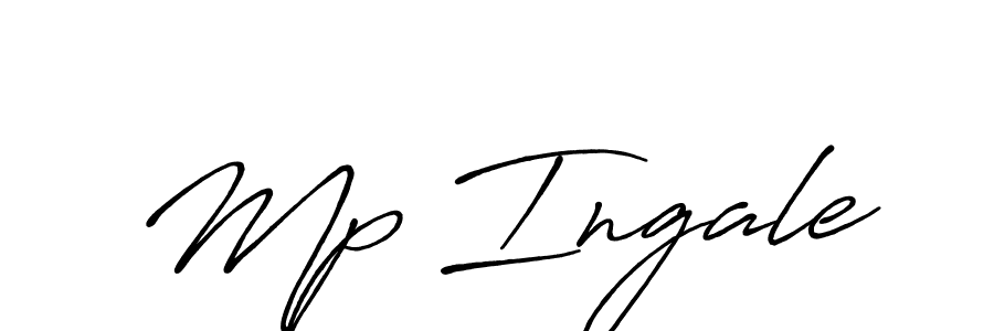 The best way (Antro_Vectra_Bolder) to make a short signature is to pick only two or three words in your name. The name Mp Ingale include a total of six letters. For converting this name. Mp Ingale signature style 7 images and pictures png