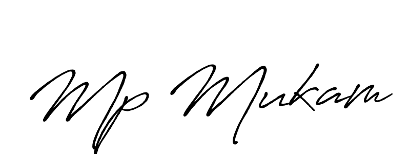 Also we have Mp Mukam name is the best signature style. Create professional handwritten signature collection using Antro_Vectra_Bolder autograph style. Mp Mukam signature style 7 images and pictures png