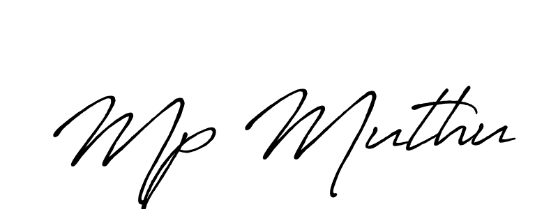 It looks lik you need a new signature style for name Mp Muthu. Design unique handwritten (Antro_Vectra_Bolder) signature with our free signature maker in just a few clicks. Mp Muthu signature style 7 images and pictures png