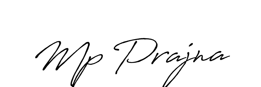 Use a signature maker to create a handwritten signature online. With this signature software, you can design (Antro_Vectra_Bolder) your own signature for name Mp Prajna. Mp Prajna signature style 7 images and pictures png