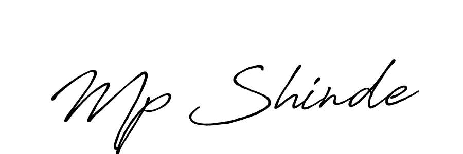 Mp Shinde stylish signature style. Best Handwritten Sign (Antro_Vectra_Bolder) for my name. Handwritten Signature Collection Ideas for my name Mp Shinde. Mp Shinde signature style 7 images and pictures png