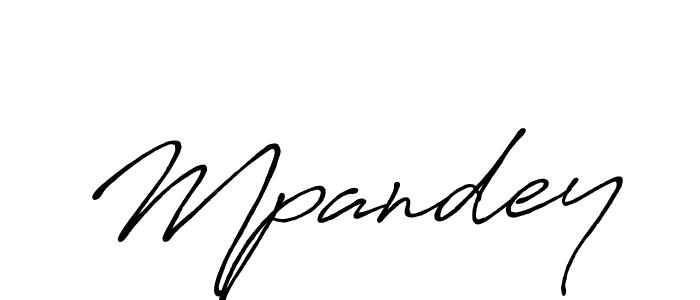 Create a beautiful signature design for name Mpandey. With this signature (Antro_Vectra_Bolder) fonts, you can make a handwritten signature for free. Mpandey signature style 7 images and pictures png