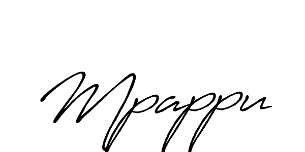 Mpappu stylish signature style. Best Handwritten Sign (Antro_Vectra_Bolder) for my name. Handwritten Signature Collection Ideas for my name Mpappu. Mpappu signature style 7 images and pictures png