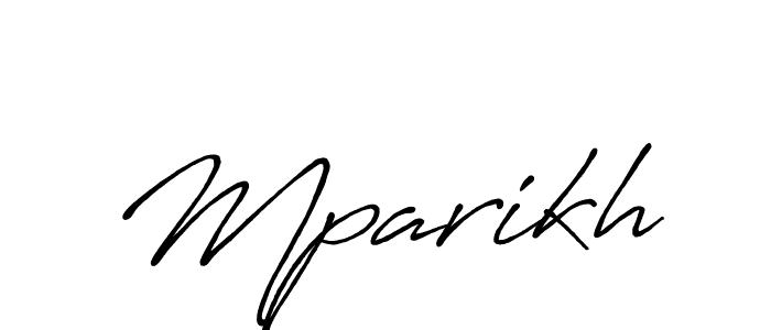 Make a beautiful signature design for name Mparikh. With this signature (Antro_Vectra_Bolder) style, you can create a handwritten signature for free. Mparikh signature style 7 images and pictures png