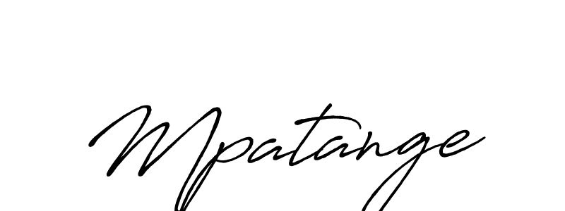 Make a beautiful signature design for name Mpatange. With this signature (Antro_Vectra_Bolder) style, you can create a handwritten signature for free. Mpatange signature style 7 images and pictures png