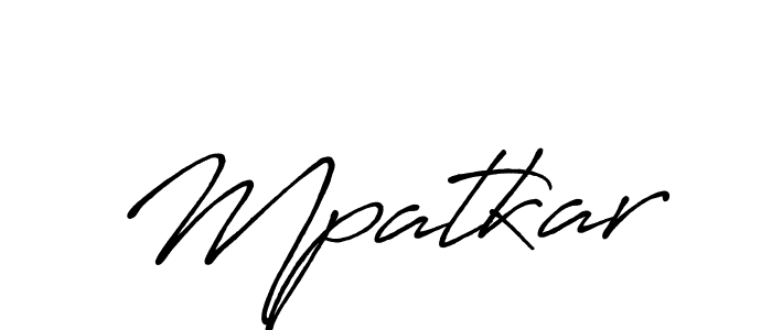 Create a beautiful signature design for name Mpatkar. With this signature (Antro_Vectra_Bolder) fonts, you can make a handwritten signature for free. Mpatkar signature style 7 images and pictures png