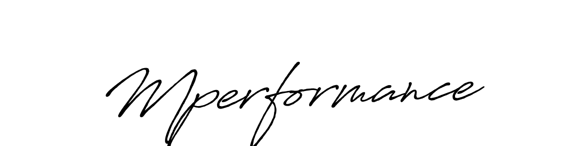 Make a beautiful signature design for name Mperformance. With this signature (Antro_Vectra_Bolder) style, you can create a handwritten signature for free. Mperformance signature style 7 images and pictures png