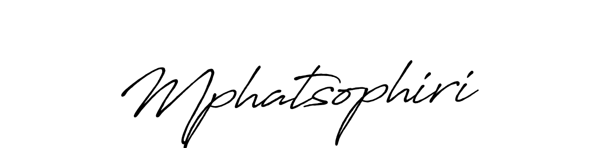 Use a signature maker to create a handwritten signature online. With this signature software, you can design (Antro_Vectra_Bolder) your own signature for name Mphatsophiri. Mphatsophiri signature style 7 images and pictures png