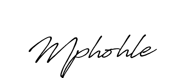 Use a signature maker to create a handwritten signature online. With this signature software, you can design (Antro_Vectra_Bolder) your own signature for name Mphohle. Mphohle signature style 7 images and pictures png