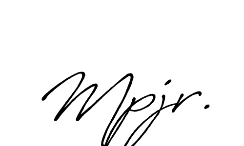 Make a beautiful signature design for name Mpjr.. With this signature (Antro_Vectra_Bolder) style, you can create a handwritten signature for free. Mpjr. signature style 7 images and pictures png