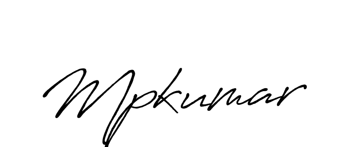 Design your own signature with our free online signature maker. With this signature software, you can create a handwritten (Antro_Vectra_Bolder) signature for name Mpkumar. Mpkumar signature style 7 images and pictures png