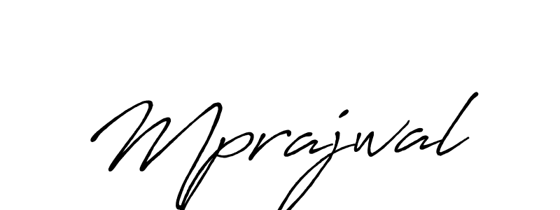 Also we have Mprajwal name is the best signature style. Create professional handwritten signature collection using Antro_Vectra_Bolder autograph style. Mprajwal signature style 7 images and pictures png