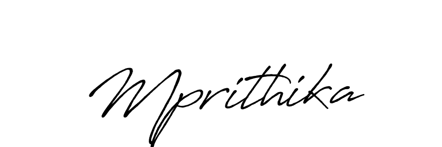 The best way (Antro_Vectra_Bolder) to make a short signature is to pick only two or three words in your name. The name Mprithika include a total of six letters. For converting this name. Mprithika signature style 7 images and pictures png