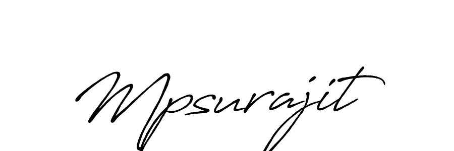 if you are searching for the best signature style for your name Mpsurajit. so please give up your signature search. here we have designed multiple signature styles  using Antro_Vectra_Bolder. Mpsurajit signature style 7 images and pictures png